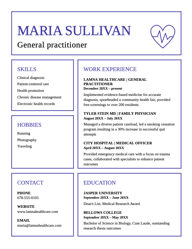Retro vibes professional resume